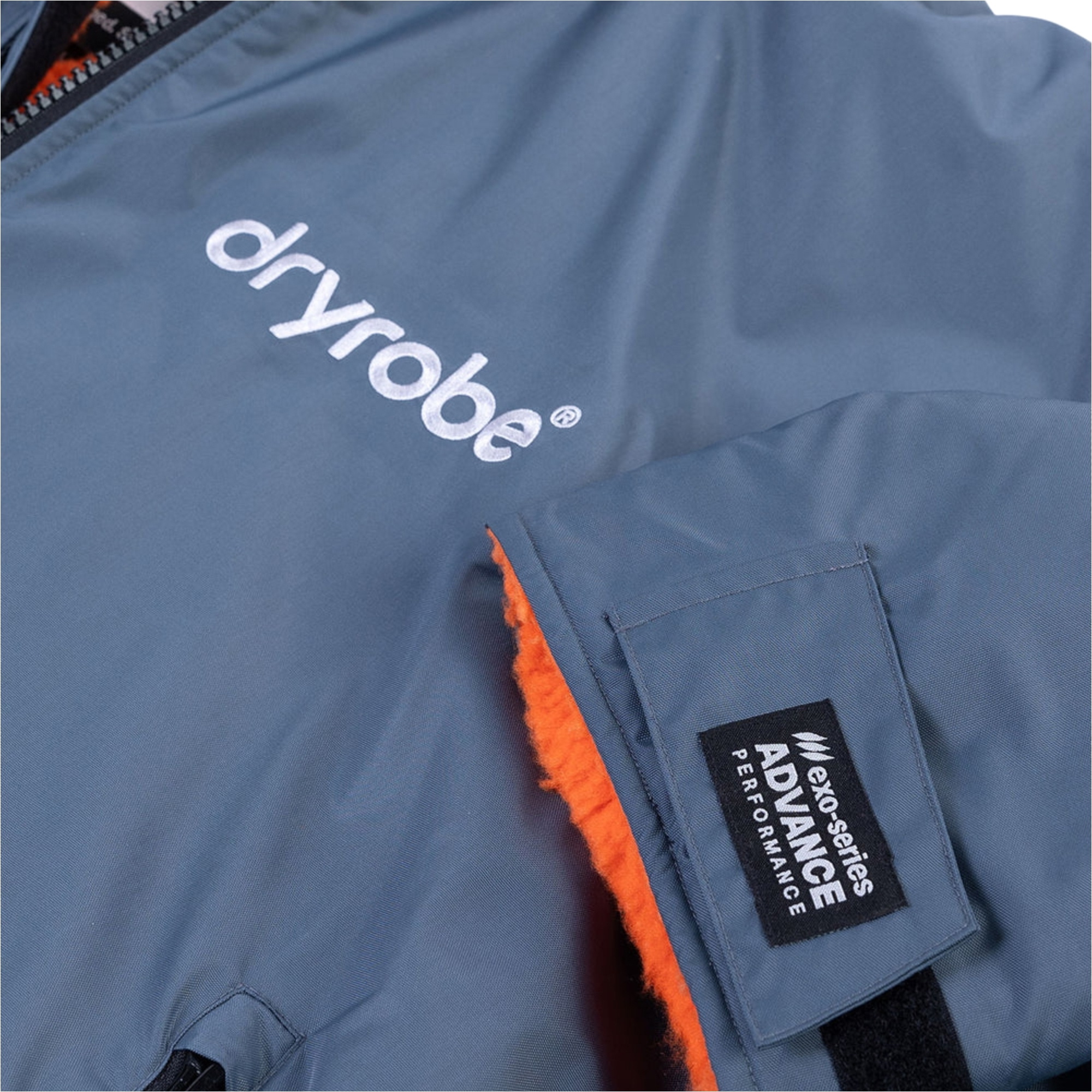 2026 Dryrobe Bambino Advance Accappatoio Da Spogliatoio A Maniche Lunghe V3KSLSDA - Grigio Scuro / Orange
